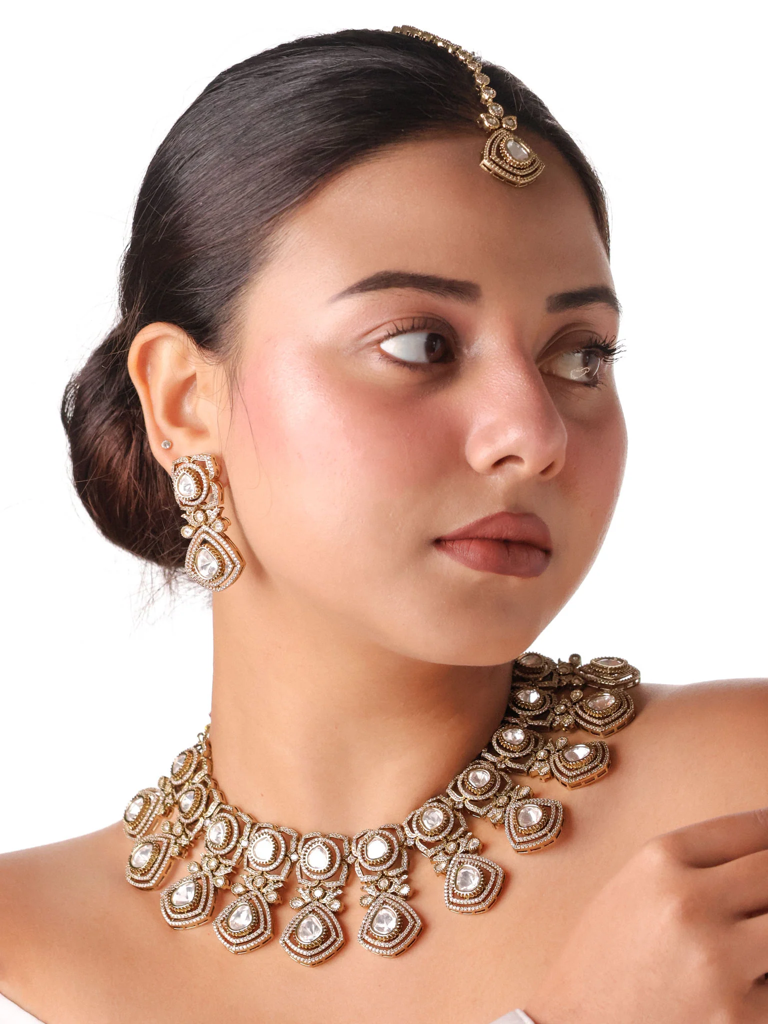 Victorian Polki Royale Necklace Set