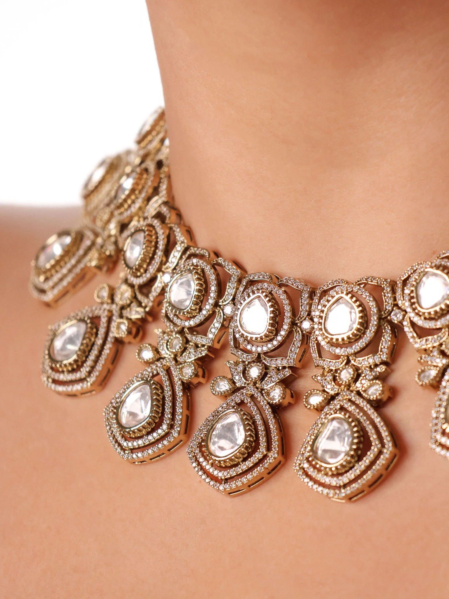 Victorian Polki Royale Necklace Set - Image 2