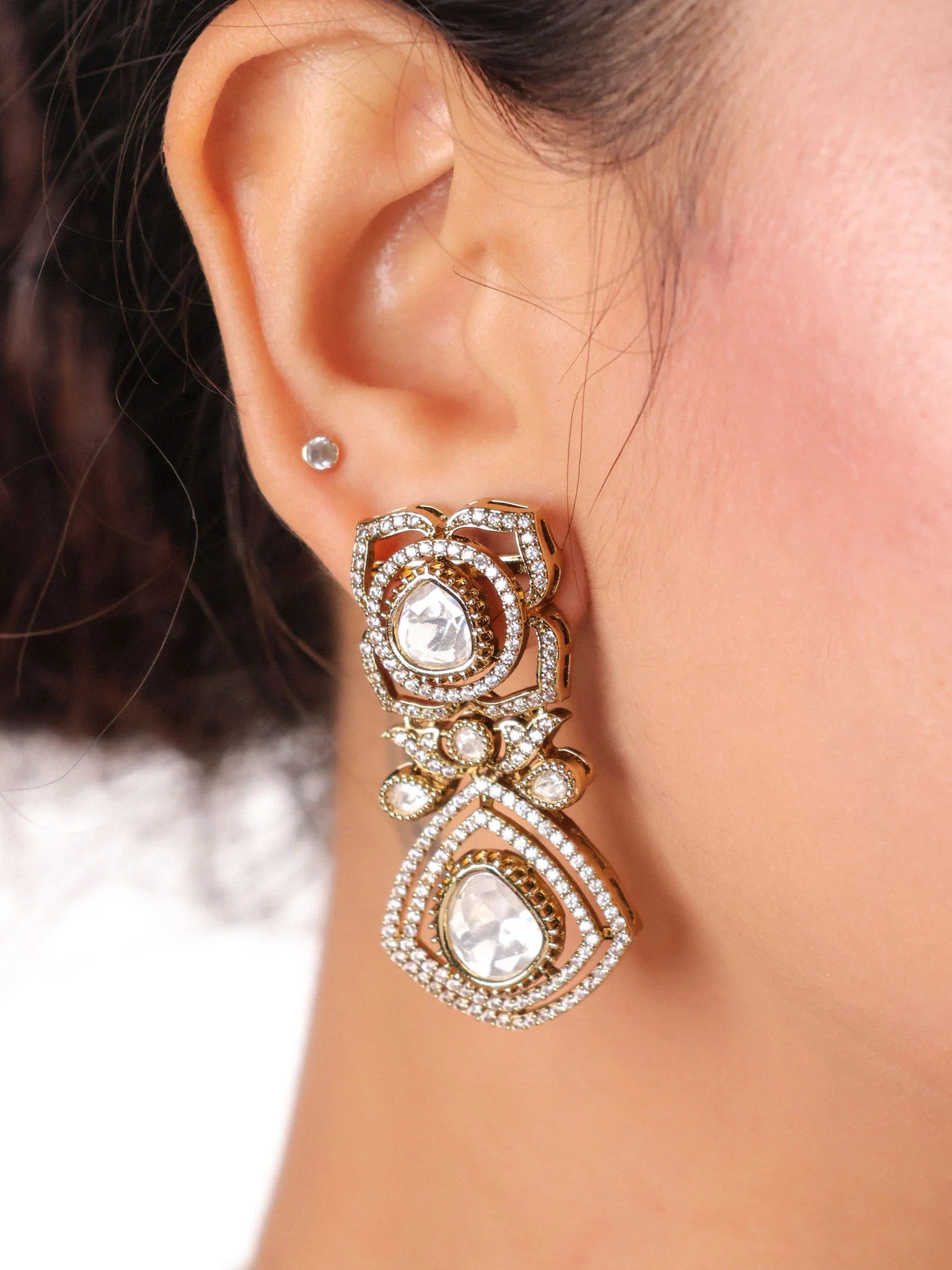 Victorian Polki Royale Necklace Set - Image 3