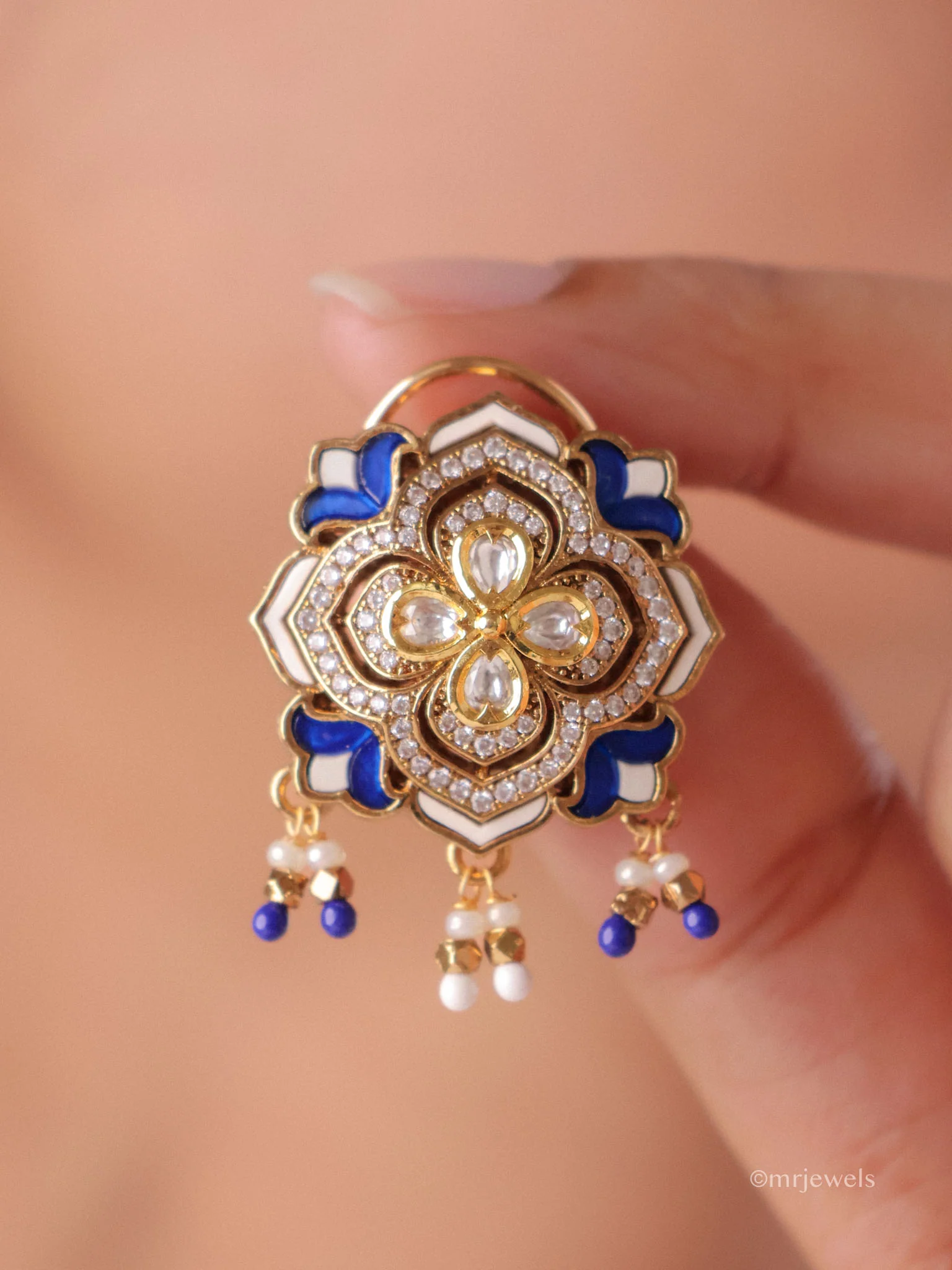 Vilandi Gul Polki Pendant Set - Image 8