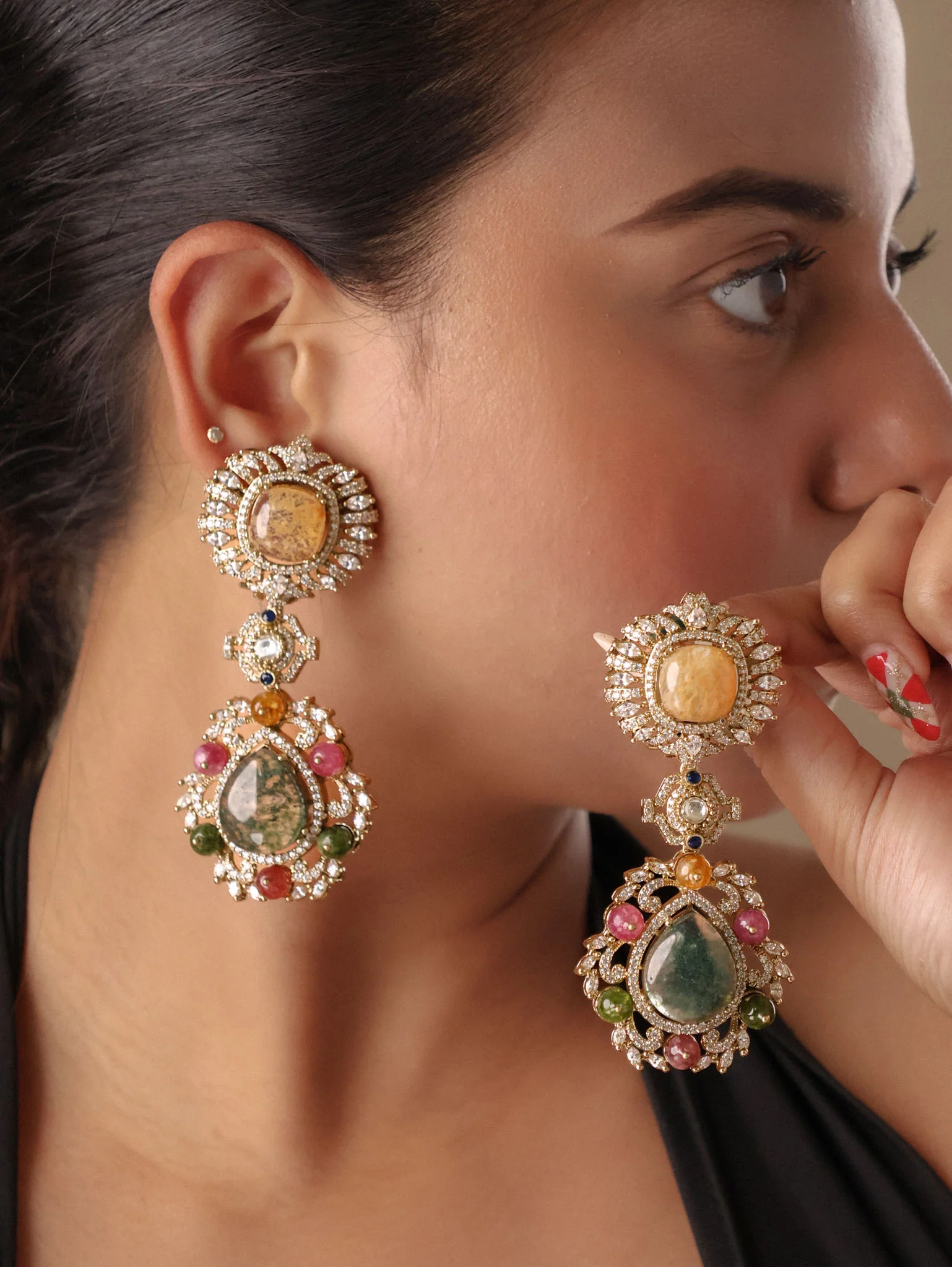 Vintage Royale Statement Long Earrings