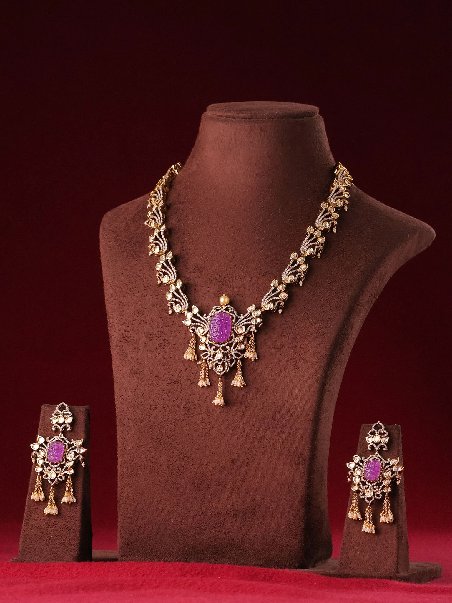 Virasat Vintage Carved Stone Set