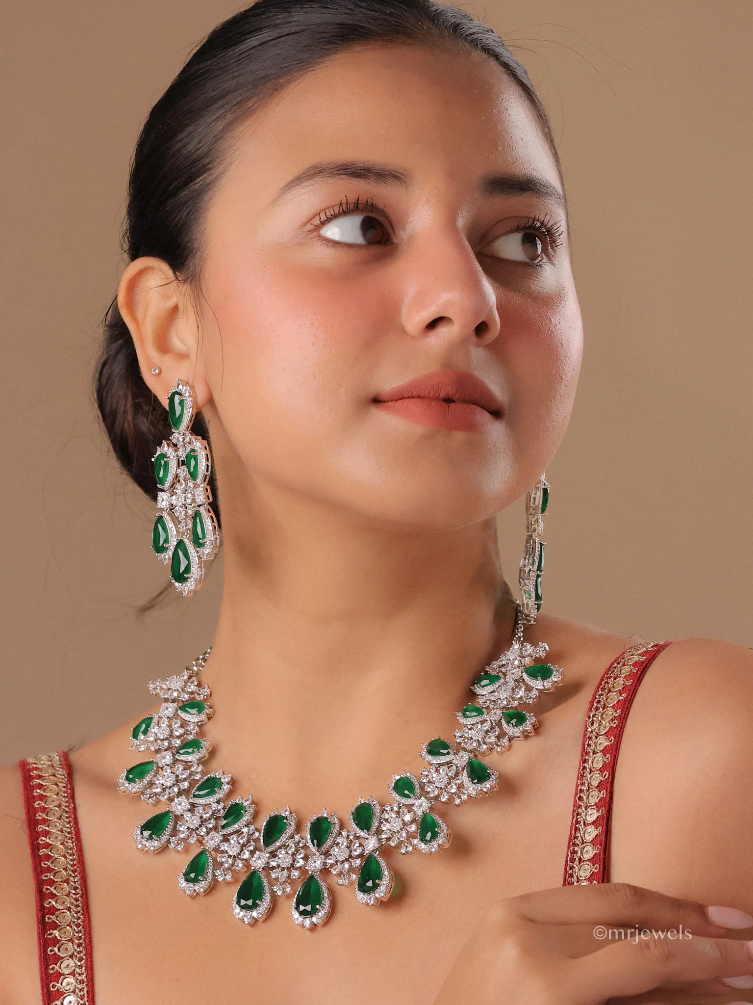 Zafira Emerald Luxe Necklace Set