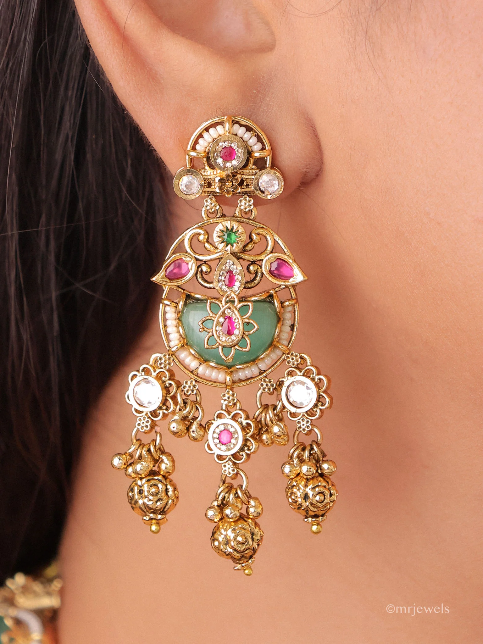 Zarika Traditional Meenakari Heritage Set - Image 3