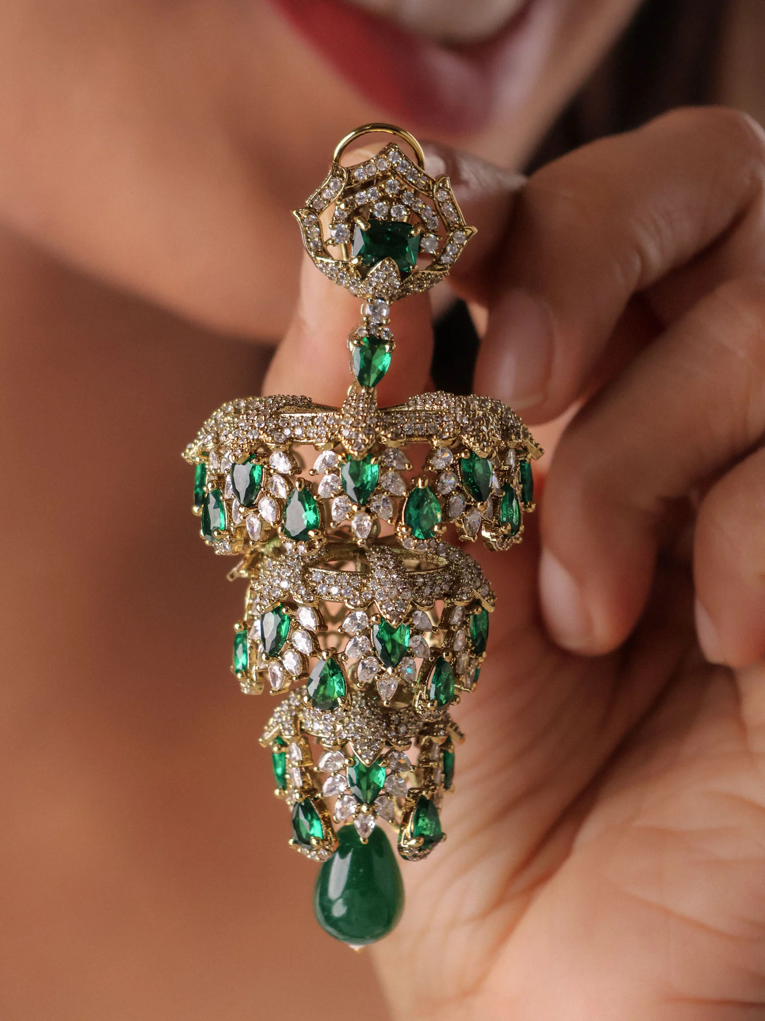 Zarina Heirloom Chandelier Earrings - Image 2