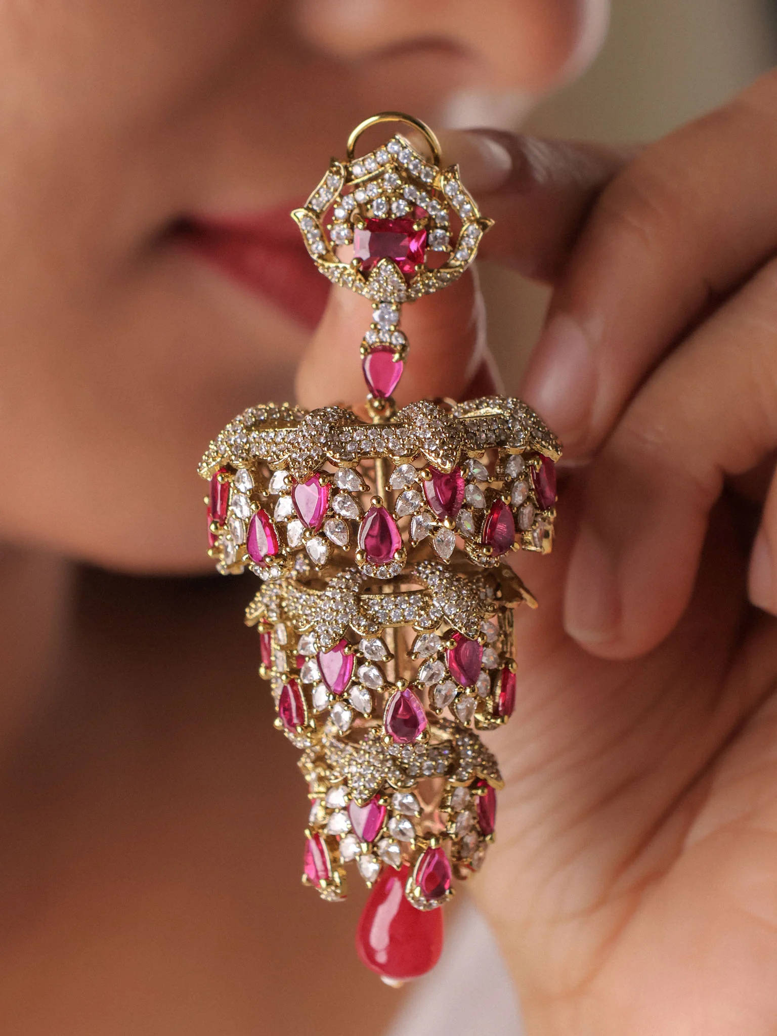 Zarina Heirloom Chandelier Earrings - Image 3
