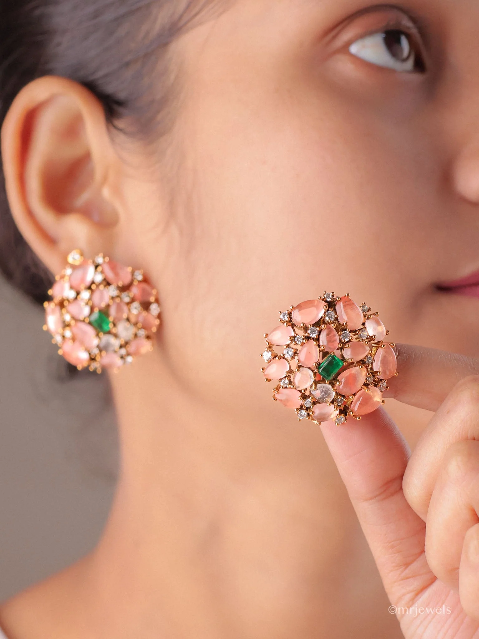 Zarina Stone Cluster Studs - Image 6