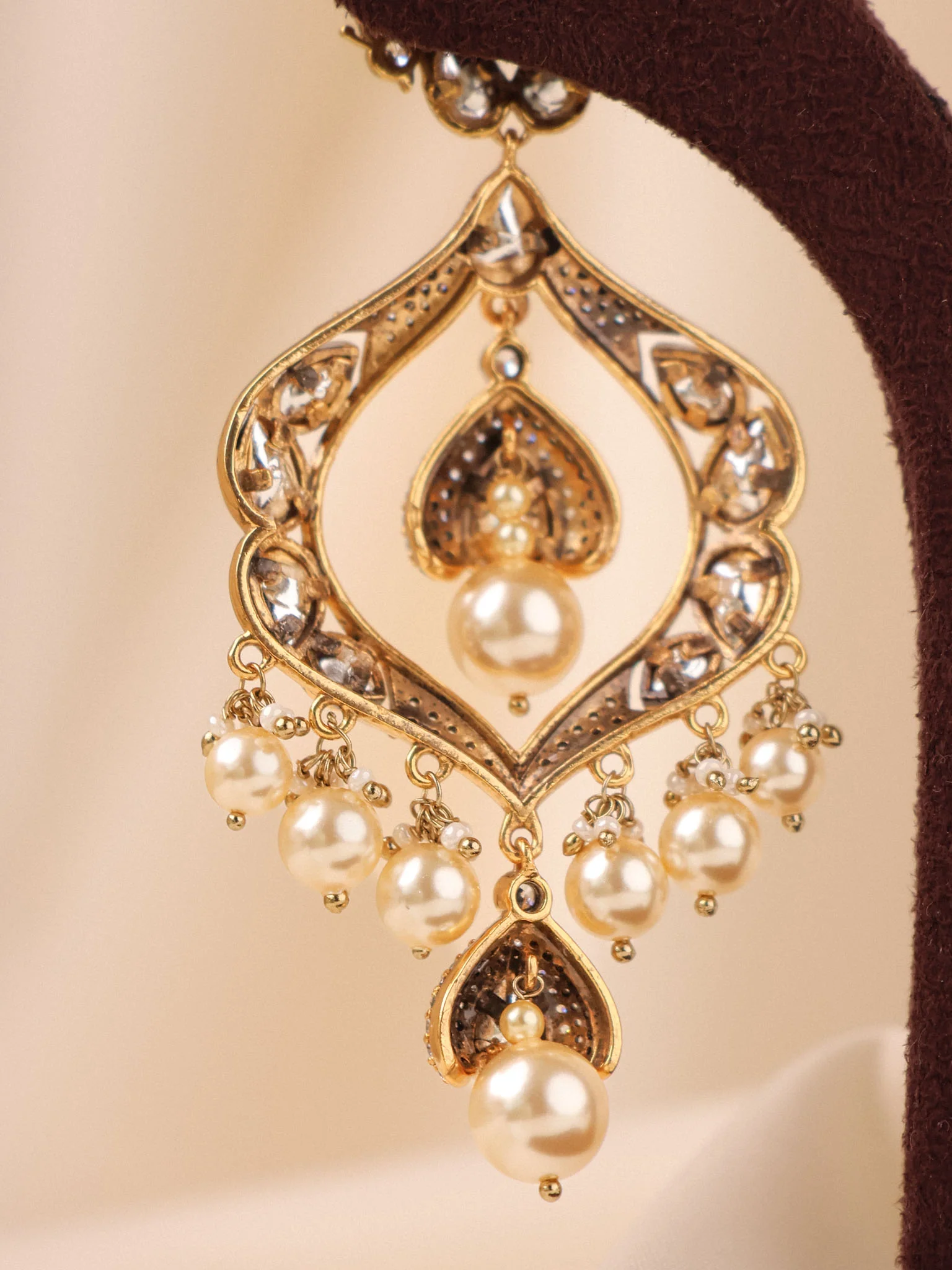 Zehra Noor Chandbali Earrings - Image 4