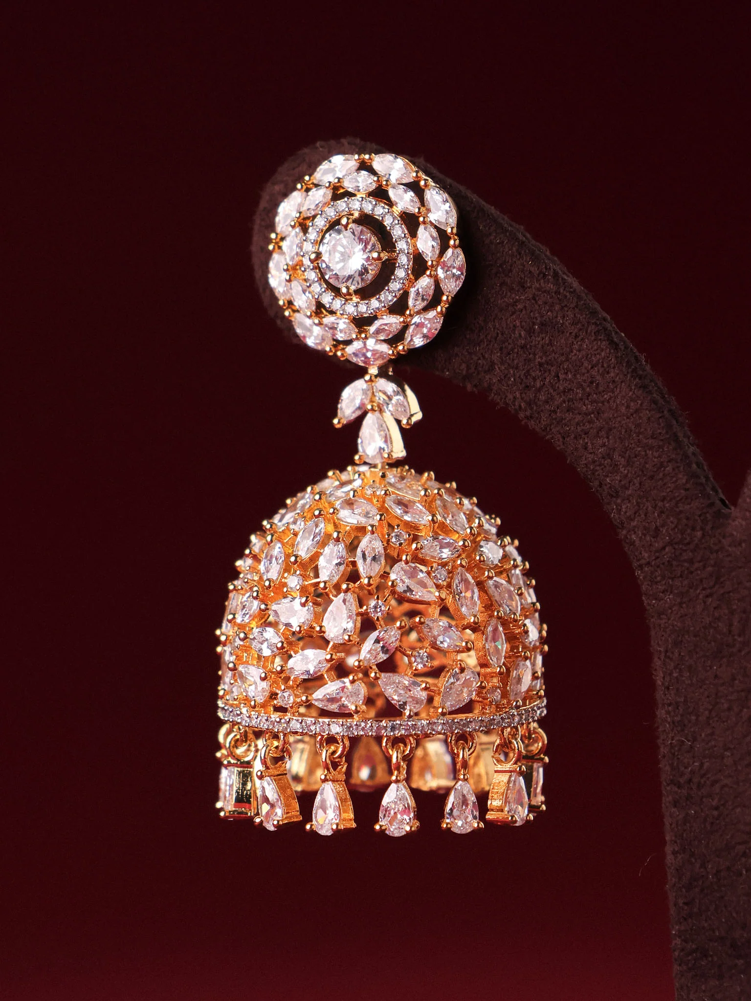 Zehra Noor Dome Jhumki Earrings - Image 2