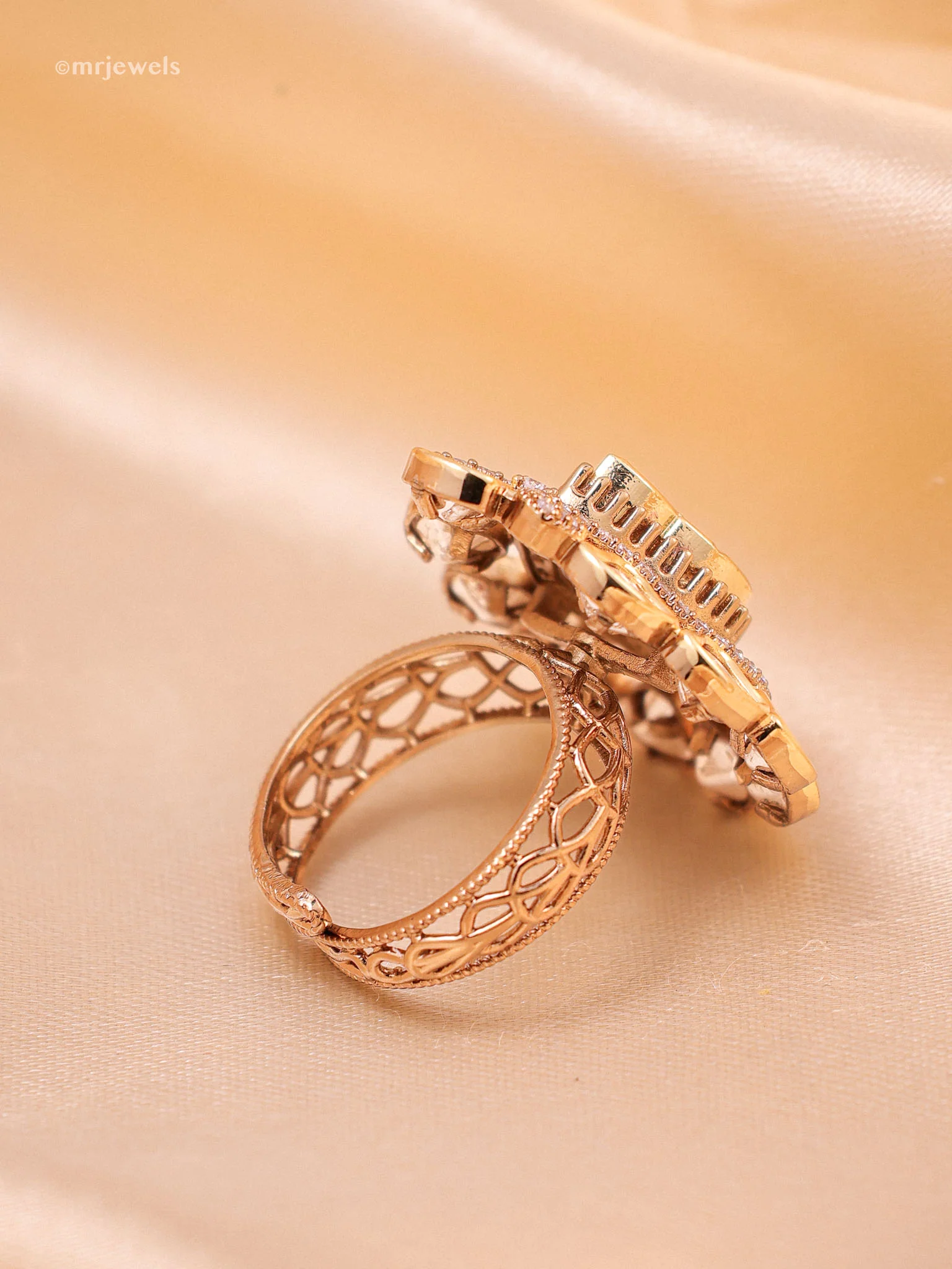 Zehra Polki Statement Ring - Image 3