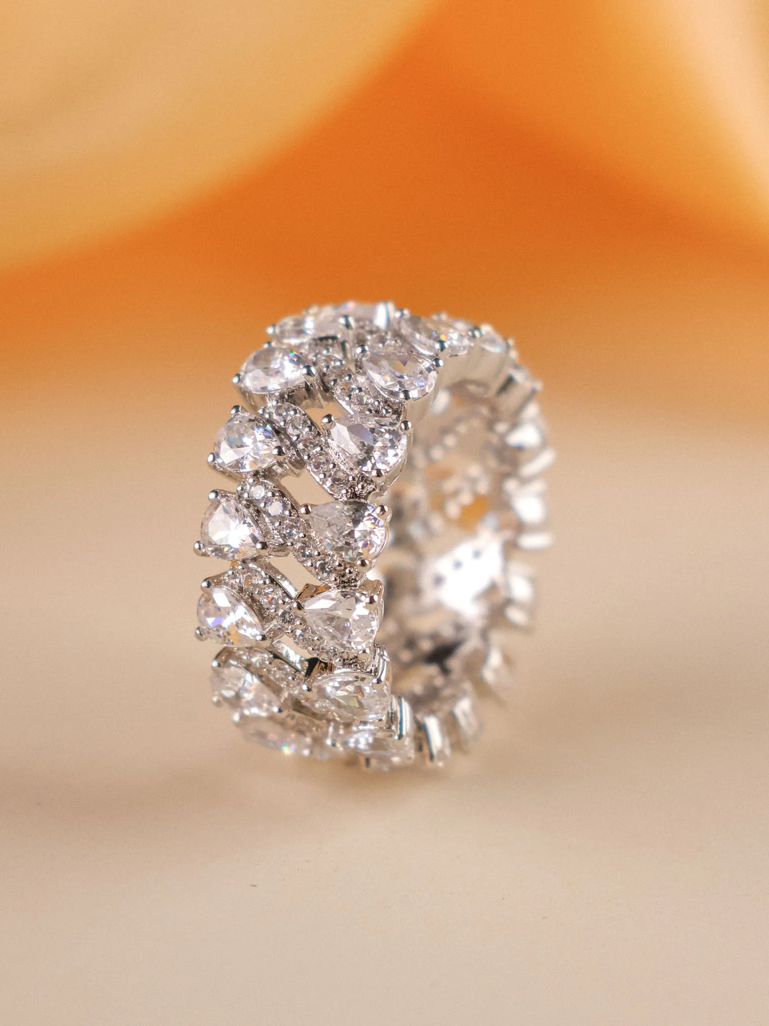 Zyra Diamond Cascade Ring