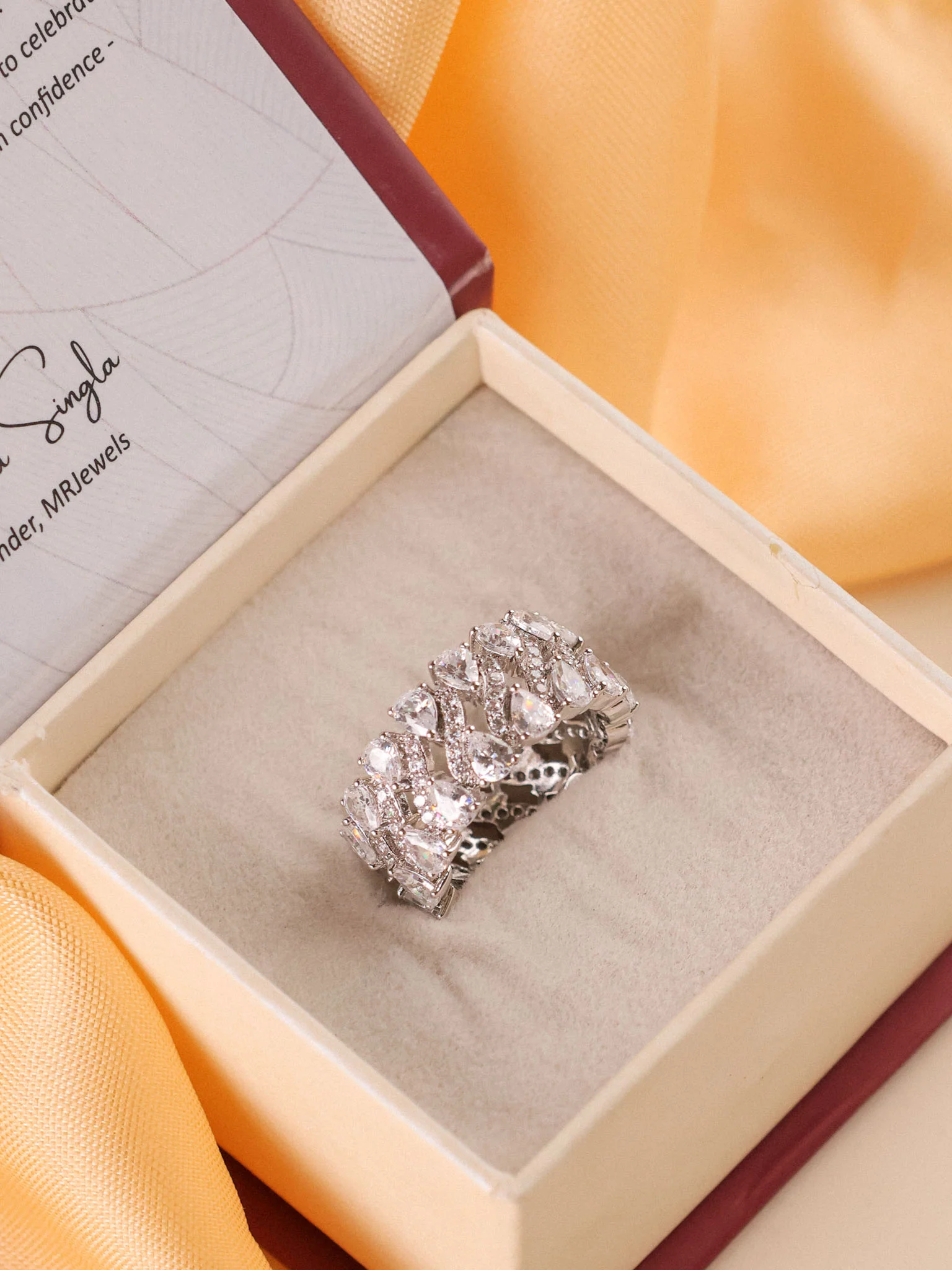 Zyra Diamond Cascade Ring - Image 2