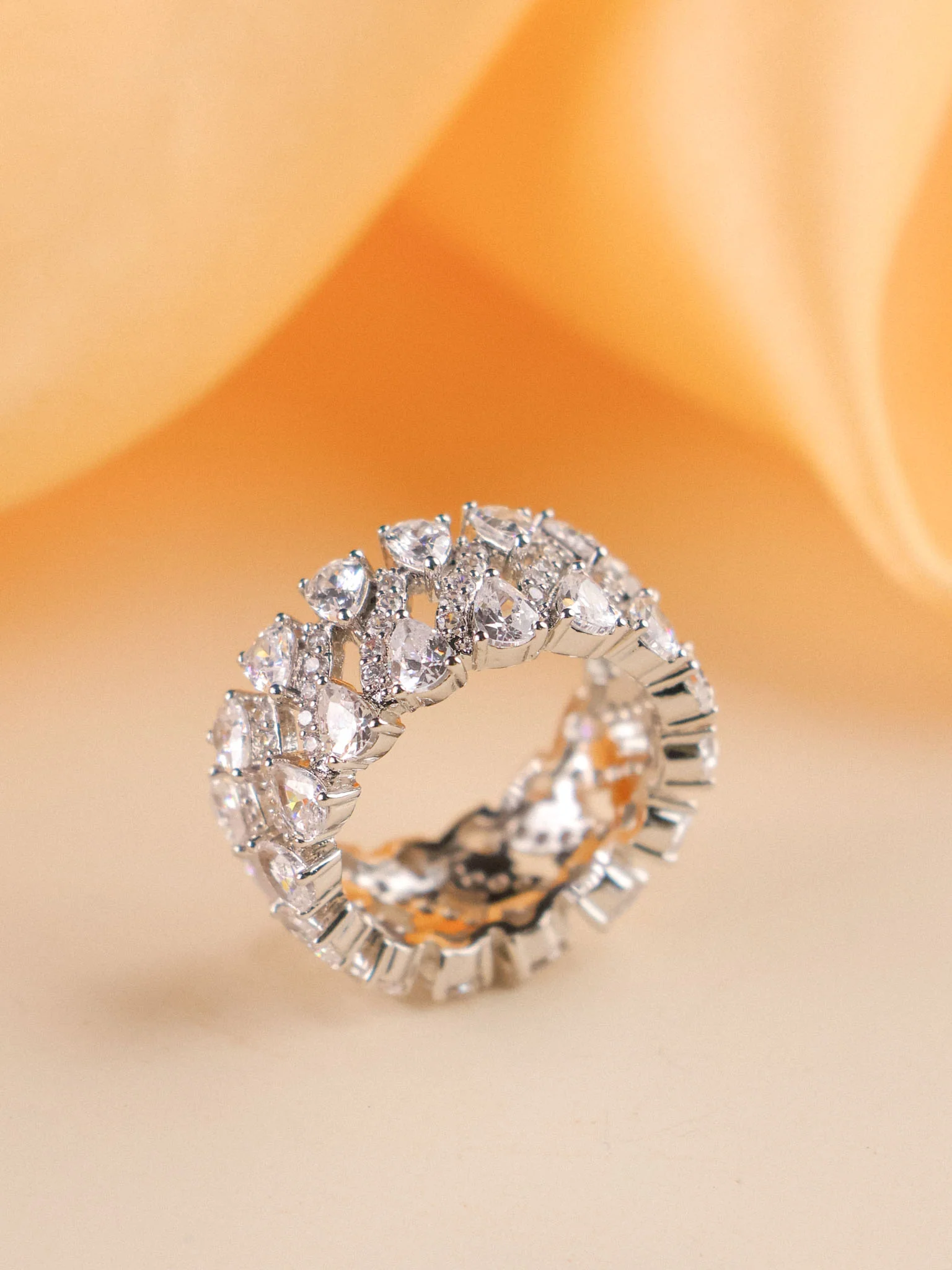 Zyra Diamond Cascade Ring - Image 3